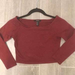 Off the shoulder crop top